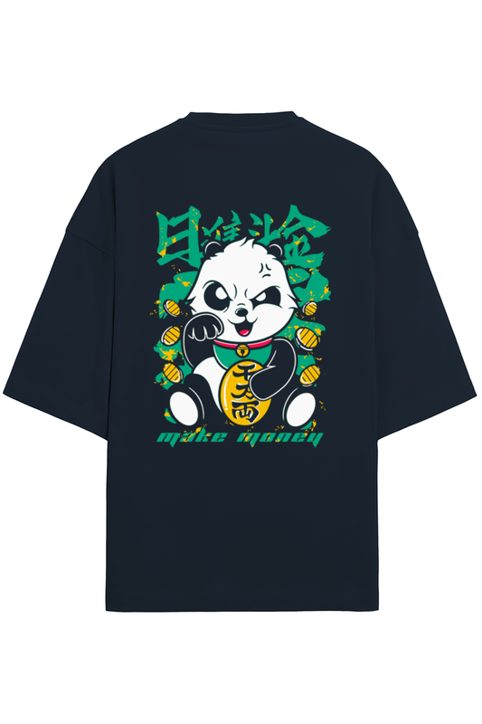 Make Money Panda Terry Oversized T-Shirt