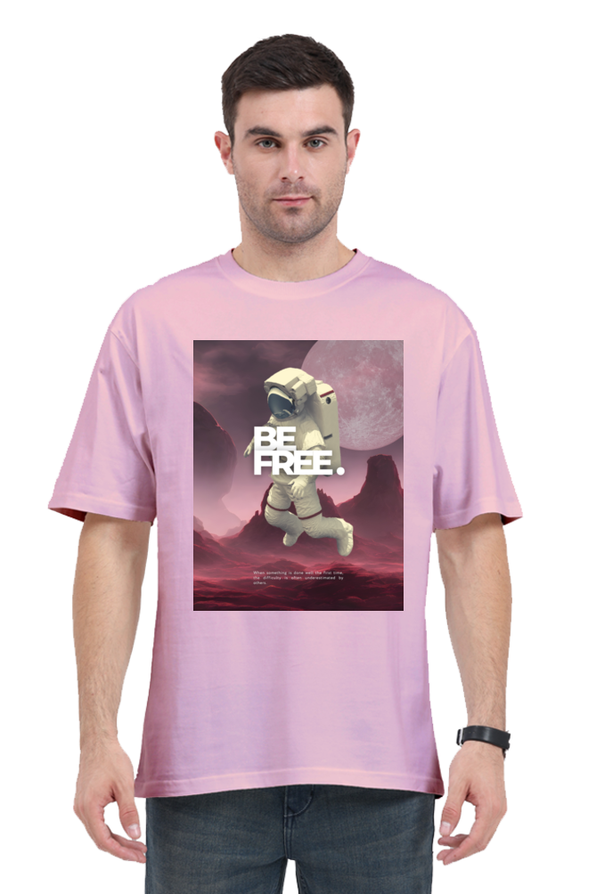 Space Call Be Free Oversized Classic T Shirt