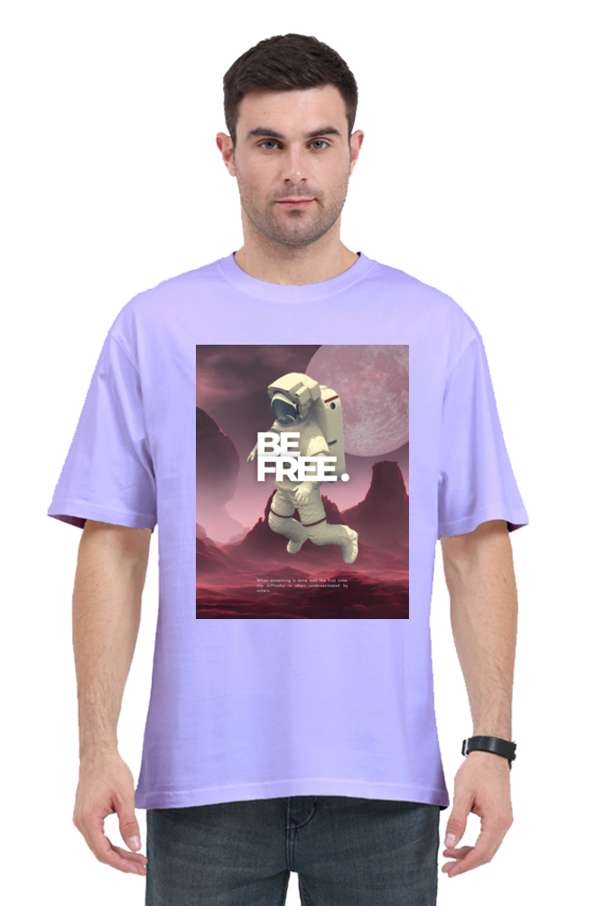 Space Call Be Free Oversized Classic T Shirt