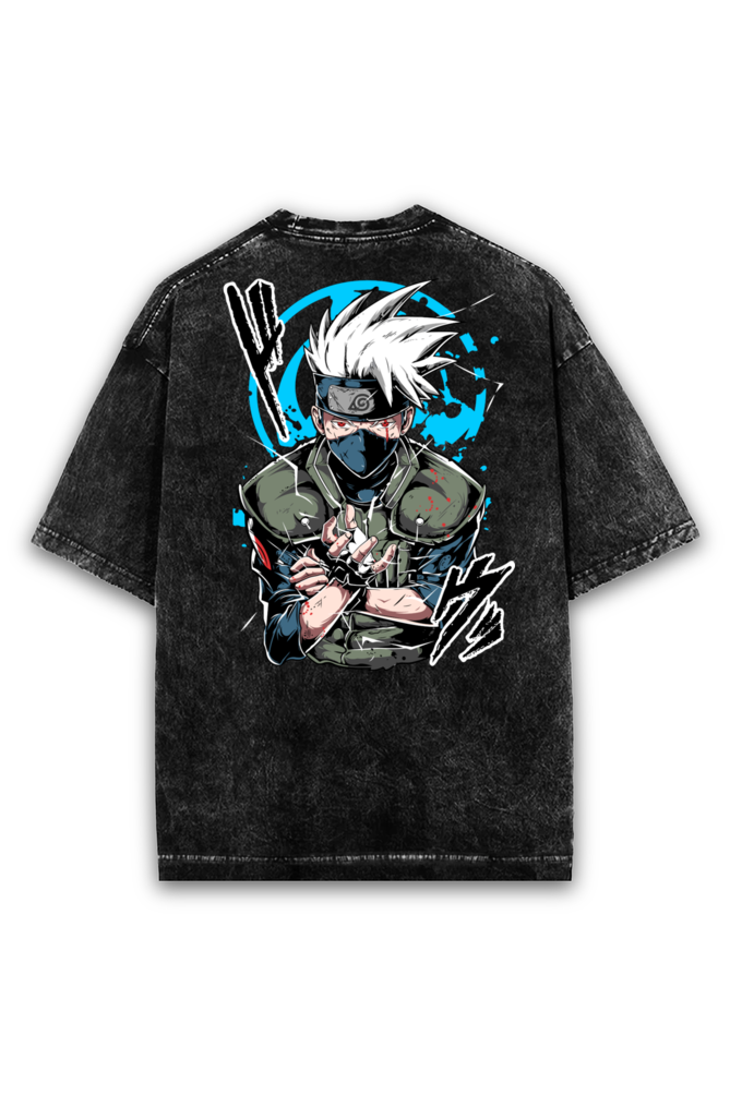 Kakashi Hatake Acid Wash Oversized Classic T Shirt